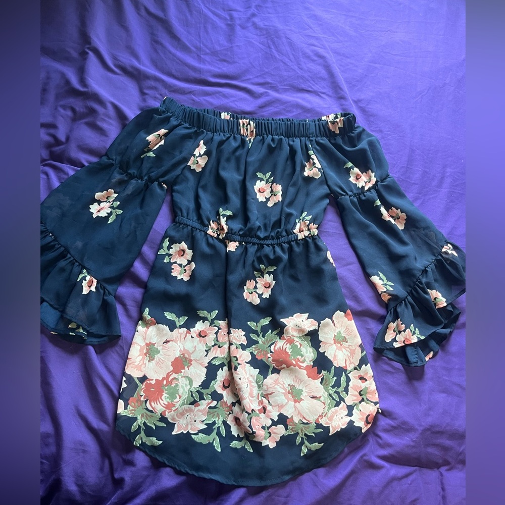 Floral Off Shoulder Dress